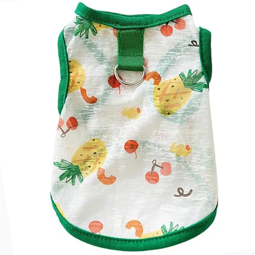 JPETTO犬服 メッシュ シャツ 春夏 ペット服 防虫 ひんやり ドッグウェア タンクトップ 通気性 犬用 涼やか UVカット 日焼き防ぐ 脱毛保護 小中大型犬25-521グリーン2XL