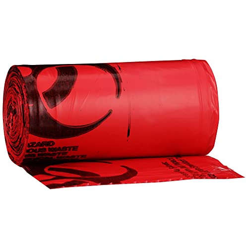 Mckesson Biohazard Infectious Waste Bag, Red, 10 To 15 Gal, 24 In X 32 In, 250 Count #TOP1