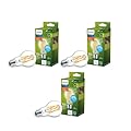 PHILIPS A19 Ultra Efficient Clear Dimmable LED Light Bulbs - Flicker-Free 100w Light Bulbs with EyeComfort Technology - Soft White 2700K - 800 Lumen - E26 Base - 3 Pack