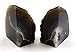 Crystal Allies Gallery: Pair of Polished Agate Geode Halves Bookends w/Authentic Stone Card - 1lb to 3lbs
