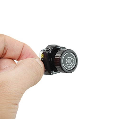 Preisvergleich Produktbild Dizaul Mini Spionagekamera / MicroSD / Aufnahmefunktion / Schlüsselanhänger / Miniatur Spiegelreflex-Kamera / Schwarz