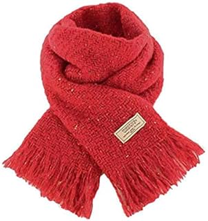 Mucros Weavers Super Soft Alpaca Wool Irish Kells Scarf, Made in Ireland (Red)