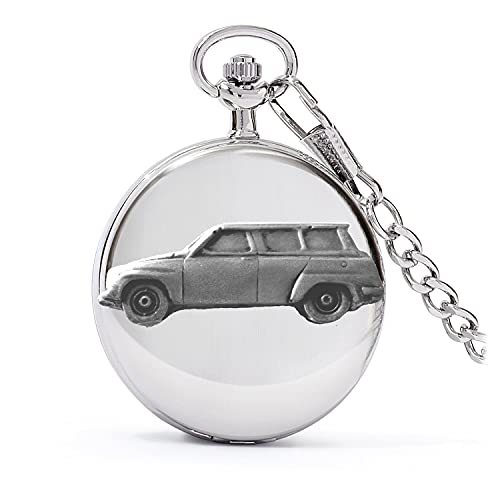 Montre gousset à quartz voiture suédoise pour costume homme et rassemblements d'autos rétro