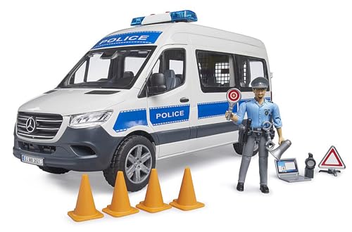 Bruder MB Sprinter Vehículo Policía con Luz y Sonido miniatura 2