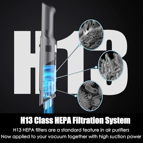 Image of Handheld Vacuum Cordless, Lightweight 1.4lb with Powerful Suction, Charging Dock, Single Touch Empty and Detachable Dust Cup