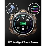 Cordless Vacuum Cleaner, 650W 55KPa 70Mins Vacuum Cleaners for Home, Self-Standing Stick Vacuum with Anti-Tangle Brush & OLED Touch Screen, Vacuum Cleaner for Hardwood Floors,Carpet,Pet Hair,Car (Red) - Image 5