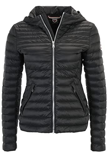 Tessuto riciclato COLMAR Piumino Punky da donna, Nero , 44