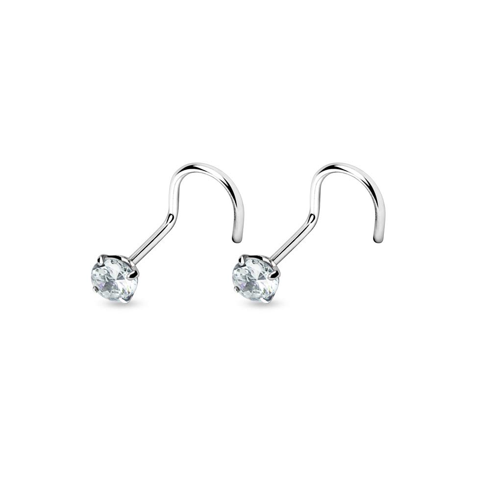 Via Mazzini 925-92.5 Sterling Silver Round 3mm Nose Pin Stud For Women And Girls (NR04973) 1 Pair (B07GR1KRLP) Amazon Price History, Amazon Price Tracker