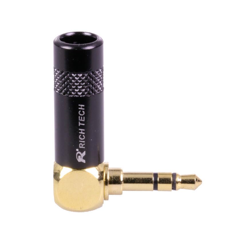 10pcs/lot Right Angle 3.5mm Stereo 3 Poles Male Plug Wire Connector Gold Plated Audio Plug Jack 3.5m Stereo Male Connector