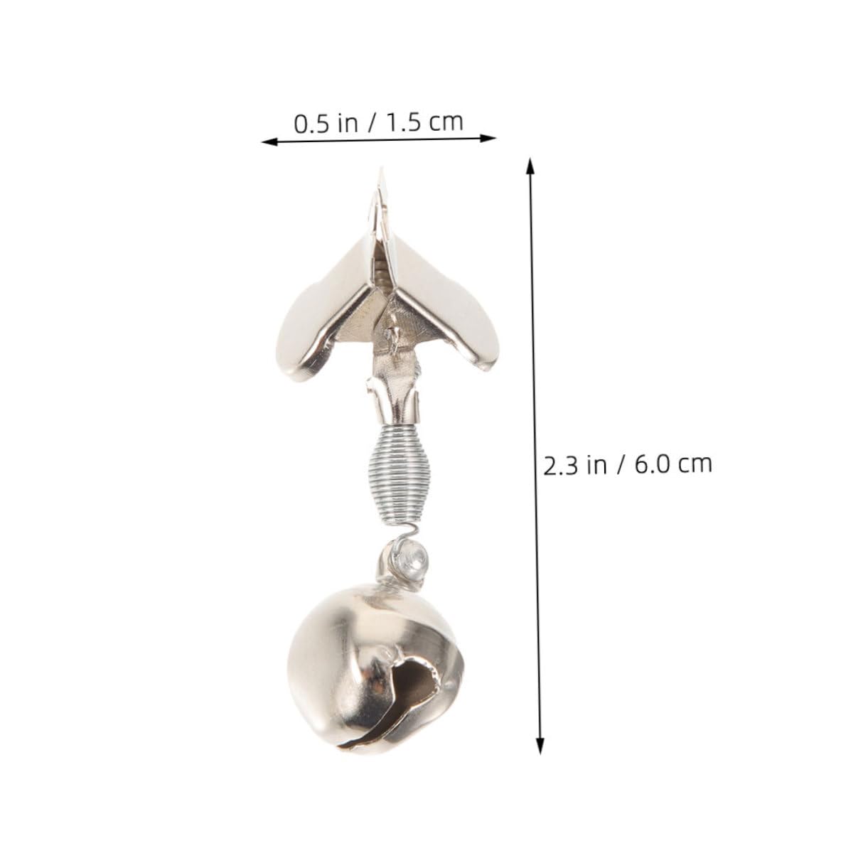 NAMOARLY -one Fishing Rod Bells 15pcs Metal Bells for Bite Alerts Gear Alarming