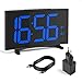 YISSVIC Sveglia Digitale Sveglia da Comodino LED 6.5 Pollici Schermo Grande/6 Livelli di Luminosità Regolabile/2 Livelli di Volume/Timer/Funzione Snooze 12/24 Ore (Adattatore Incluso)