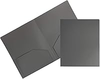 Vista 220 de JAM PAPER Heavy Duty Plastic Two Pocket Extra Tough School Folders - Blue - 6/Pack