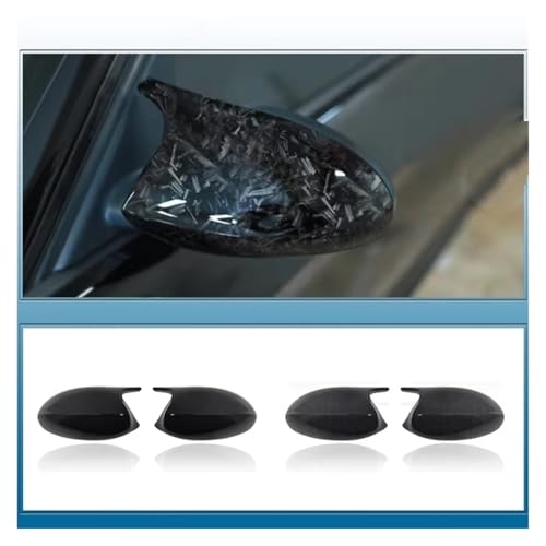 Boîtier rétroviseur BMW E87 E88 E81 E82 E90 E91 E92 2004-2009 couvercle aspect carbone forgé - 2
