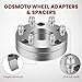 GDSMOTU 4Pcs 5x5 to 6x5.5 5x127 to 5x139.7 Wheel Spacers 2 inch 78.1mm Wheel Adapters for Tahoe 1995-1999 for K1500 1979-1986 14x1.5 Sliver Aluminum Car Spacers