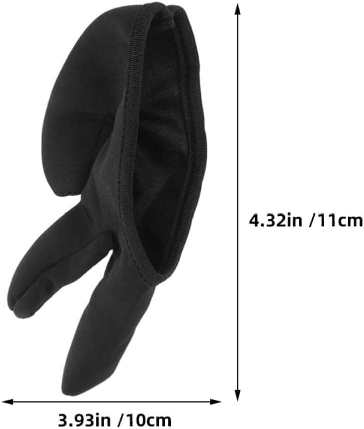 FRCOLOR Heat Resistant Three Finger Gloves Cotton Material 2pcs for Hair Styling with Comfortable Fit, Multifunctional Design for Curling Iron, Hair Straighteners, Suitable for Home