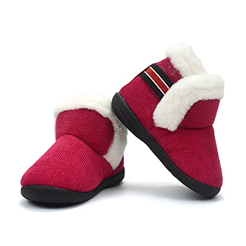 OAISNIT Baby Boys Girls Winter Boots Shoes Warm Soft Faux Fur Non-Slip Toddler Snow Boots Plush Shoes4