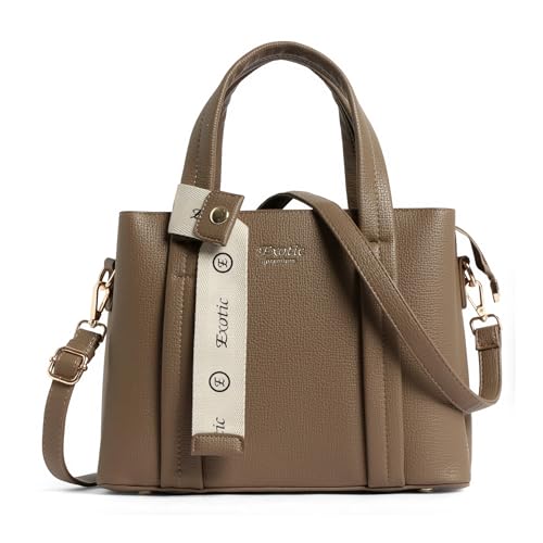 Image of EXOTIC Premium Ivory Chic Edition Urban Luxe Hand & Sling Bag for Women | Stylish PU Leather Tote with Spacious Compartments & Detachable Strap