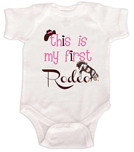 Mumsy Goose Baby Girls' Bodysuit First Rodeo