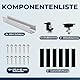 ANFIL® Solarpanel Halterung Metalldach [Verstellbar & Korrosionsbeständig] – Solarmodul Halterung Flachdach mit 12cm Schienen (Einfache Installation & wasserdicht) - Flachdachhalterung Solar