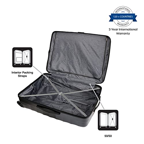 Image of American Tourister Trolley Bags for Travel | Barcelona 55 Cms, 69 Cms Polycarbonate Hardsided Set of 2 Luggage Bags | Suitcase for Travel | Luggage Bags | Trolley Bags for Travelling, Gunmetal