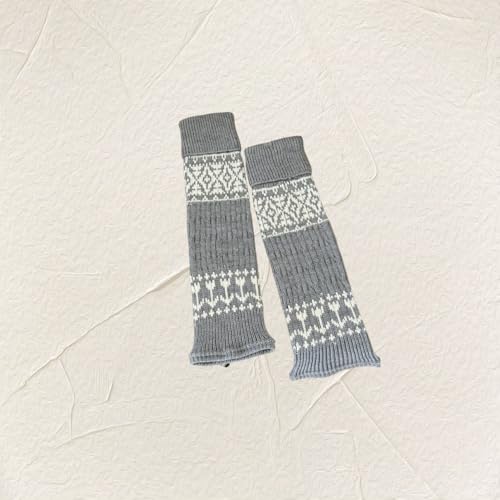 Warm Snow Boot Leg Cover Women's Vintage Versatile Wool Ankle Stack Socks2