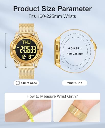 Montre numérique avec double temps et chronomètre pour le sport - 5