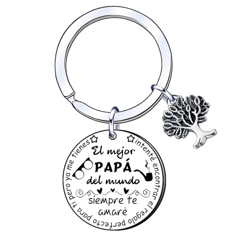 YUANSI Presente dia pai presente pai presente pai porta-chaves presente pai aniversário ideia de presente para o pai presente pai Natal presente pai original presente pai personalizado, 2