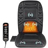 Mynt Heated Massage Chair Pad, Back Massager with Heat, Massage Seat Cushion with 5 Vibration Motors, Gifts for Christmas