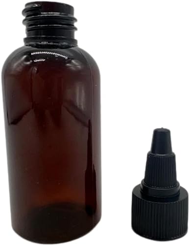 Miniatura 3 de Natural Farms Botellas Boston de plástico de plástico de 2 onzas, sin BPA, paquete de 24 recipientes vacíos recargables, aceites esenciales,