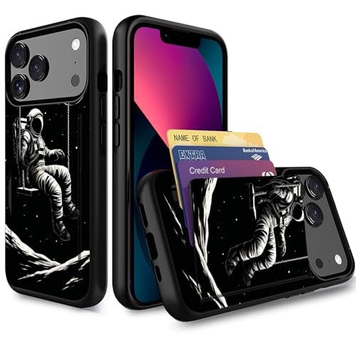 Étui rigide iPhone 17 Pro antichoc hybride PC TPU au design galaxie premium