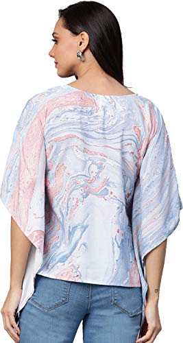Image of Yash Gallery Womens Rayon Printed Relaxed Fit Top for Women & Girls