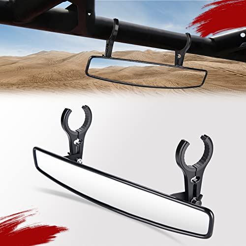 Frokom Utv Side Mirrors And 15" Center View Mirror With 1.75" To 2" Roll Bar Cage Compatible With Polaris Rzr Can-Am Maverick Commander Maverick X3 Viking Rhino Kawasaki Teryx Honda Pioneer #TOP4