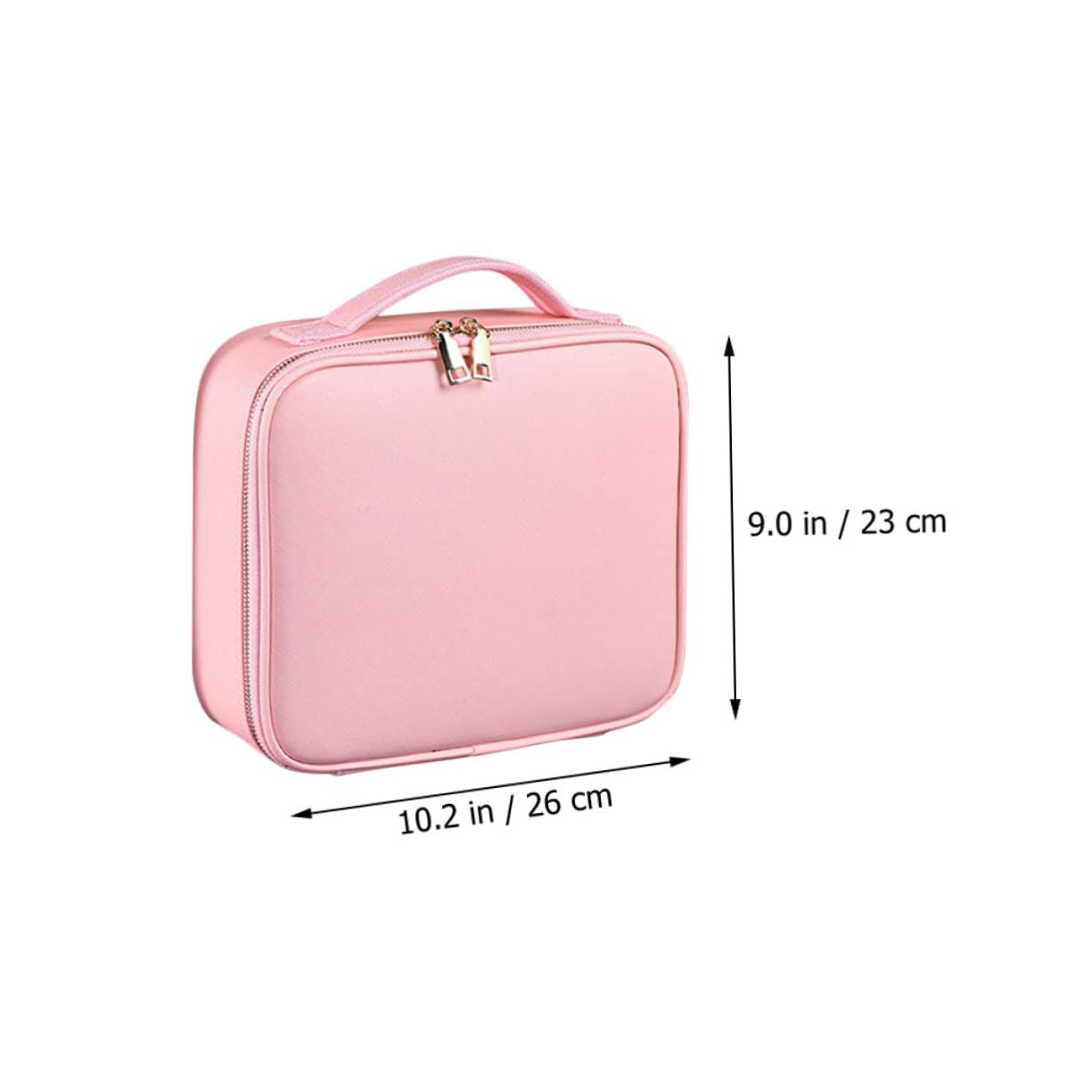Trousse à Cosmétiques Grosse Capacité en Pu avec Compartiments Réglables