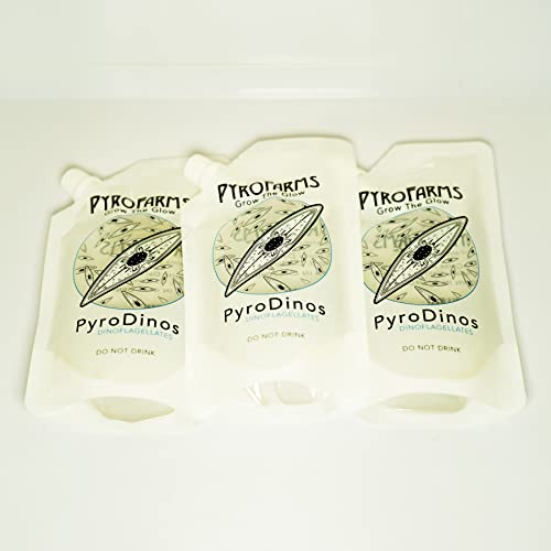PyroFarms PyroDino 3-Pack bioluminescent Plankton 600ml