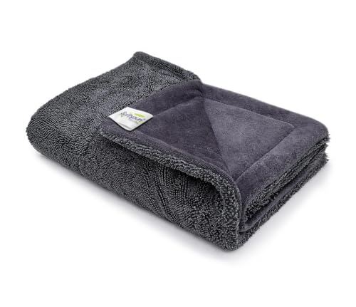 SOFTSPUN Microfiber Cloth for Car - 1200 GSM, 40x60cms, 1Pcs, Gre...