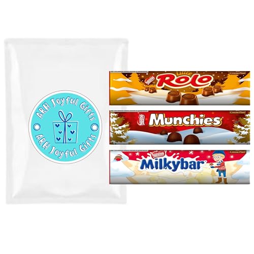 Nestle Giant Chocolate Tube Bundle with Milkybar Buttons Giant Tube 80g, Nestle Little Rolo Giant Tube 80g, and Munchies Giant Tube 80g