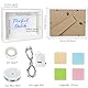 Ulikey 3D Bilderrahmen zum Befüllen für Hochzeit, Tiefer Rahmen mit Licht, Fotorahmen zum Befüllen, 3D Objektrahmen DIY Geschenk Hochzeitsgeschenke für Brautpaar Bowknot Origami Kreativität