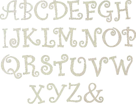 Unfinished Wood Letter 3" Blank D Curlz Font 1/4" MDF