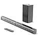 Bomaker SoundBar Con Subwoofer 2.1 Canali Bluetooth 5.0, 100W/110db, Suono Surround Altoparlante Sistema Home Cinema, Ingresso ottico/Aux/TF/USB, Kit di Montaggio a Parete, 5 Modalità Audio