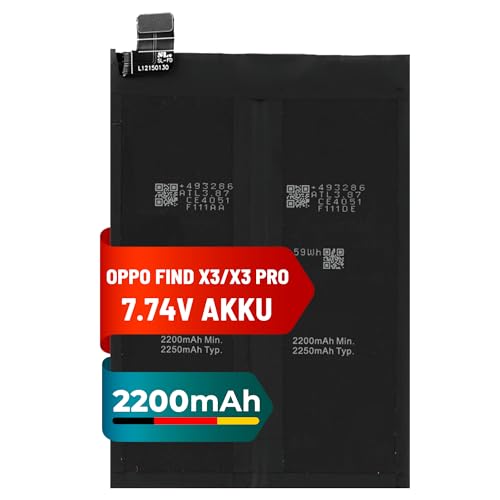 Mpsmobile® Akku für Oppo Find X3 / X3 Pro | 2200mAh | Original Ersatzbatterie