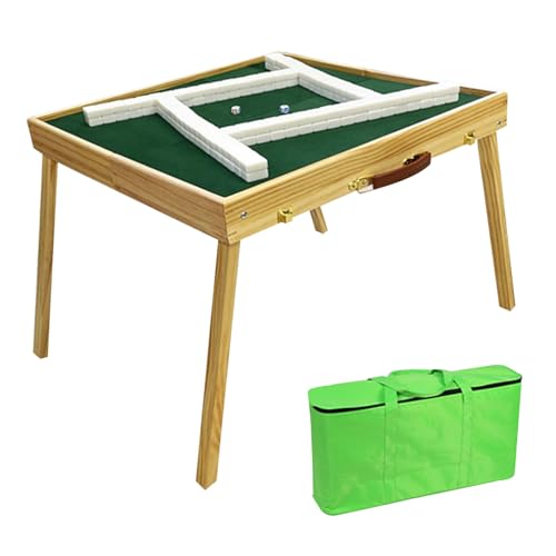 Mesa plegable de mahjong con fichas y accesorios miniatura 1