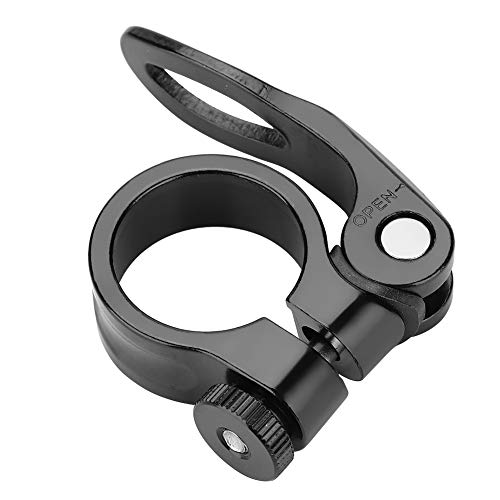Morsetto Reggisella Per Bicicletta,morsetto Reggisella a Sgancio Rapido Per Bicicletta In Lega di Alluminio Per Reggisella Da 25,4 Mm(Nero)