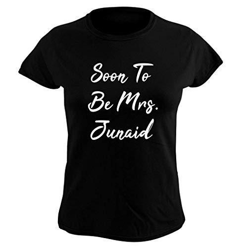 Soon To Be Mrs. Junaid - Women's Graphic Tee, Black, Large