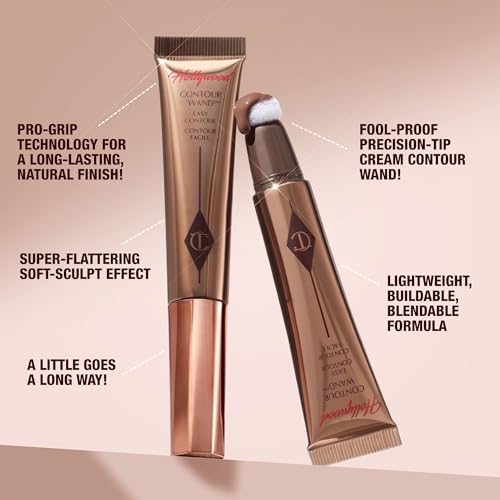Image of Charlotte Tilbury Hollywood Liquid Contour Wand - Easy-to-Use Contour Stick & Liquid Bronzer for Sculpting & Shaping - Leaves a Natural-Looking Sculpted Finish