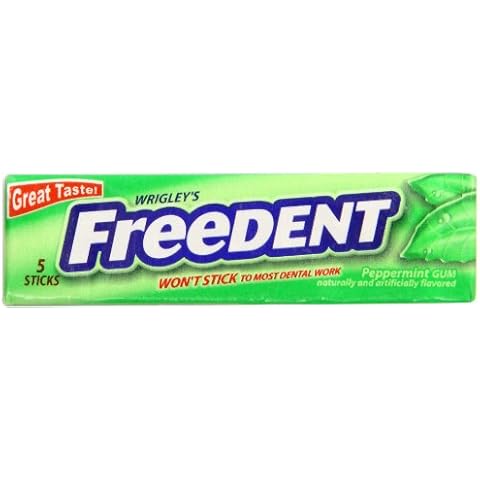 Freedent Gum, Peppermint,8 five-stick packages 3.80 Ounce (Pack of 20) Cover
