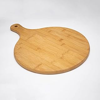 Pizza Board/Cheese Board by Eco-Pebble | Sustainable Bamboo Extra Thick | 32cm Diameter