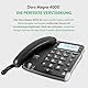 Doro Magna 4000 Schnurgebundenes Großtastentelefon mit großem hintergrundbeleuchtetem Display 6377 Schwarz