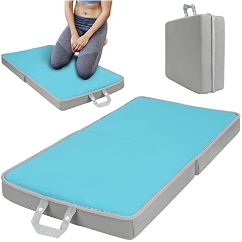 Brynnl Garden Kneeling Pad,Comfort Kneeler for Gardening Work Extra Large Multi Use Durable Thick Memory Foam Cushion Kneel Mat with Shock Absorbing EVA Foam (Grey) Cover