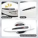 Car Door Handle Protector, 8 Pcs Door Protectors for Vehicles, Black, Door Handle Cup Protective Film for Most Vehicles (Bowl*4+Handle*4)