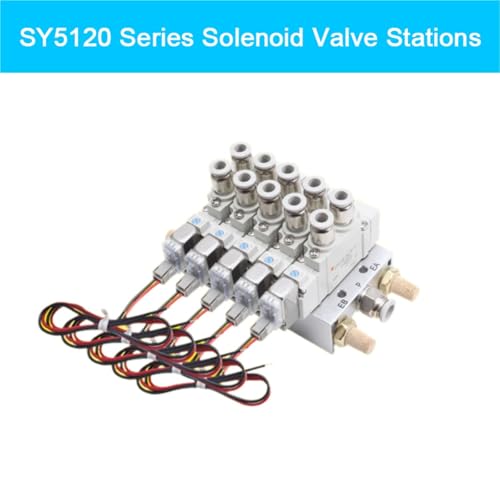 Bloc de distribution pneumatique SY5120 embase pour 3 vannes de commande 6mm